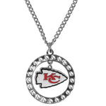 Kansas City Chiefs Rhinestone Hoop Necklaces