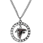 Atlanta Falcons Rhinestone Hoop Necklaces