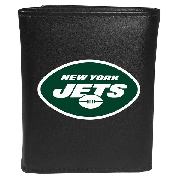 New York Jets Leather Tri-fold Wallet, Large Logo