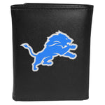 Detroit Lions Leather Tri-fold Wallet, Large Logo