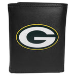 Green Bay Packers Leather Tri-fold Wallet, Large Logo