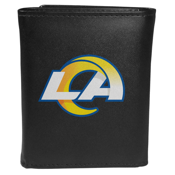Los Angeles Rams Leather Tri-fold Wallet, Large Logo