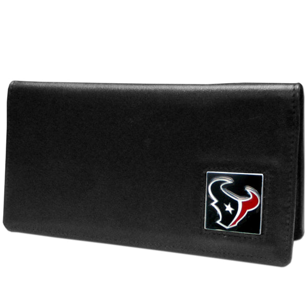 Houston Texans Leather Checkbook Cover