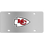 Kansas City Chiefs Steel License Plate Wall Plaque