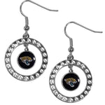 Jacksonville Jaguars Rhinestone Hoop Earrings
