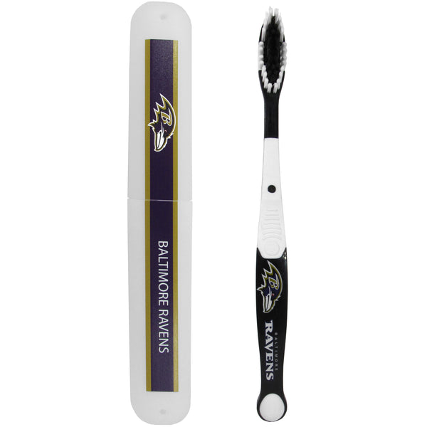 Baltimore Ravens Toothbrush and Travel Case