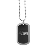 Detroit Lions Chrome Tag Necklace