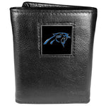 Carolina Panthers Leather Tri-fold Wallet