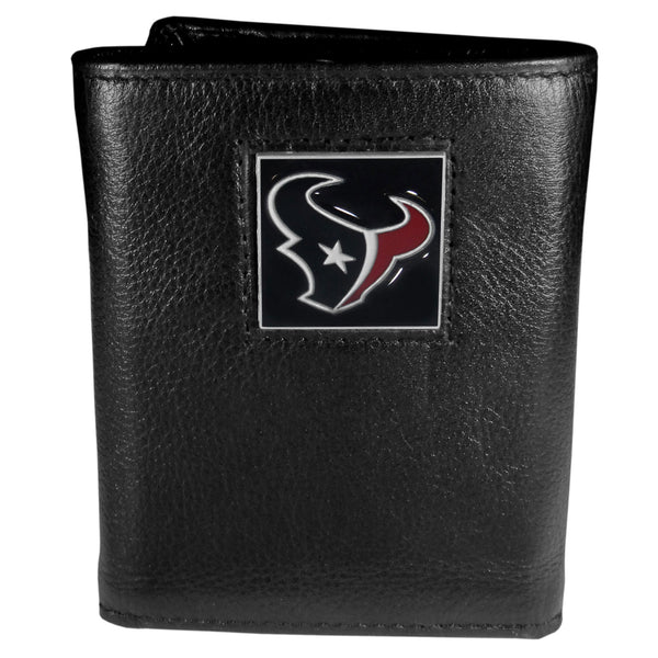 Houston Texans Leather Tri-fold Wallet