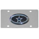 Dallas Cowboys Steel License Plate with Domed Emblem