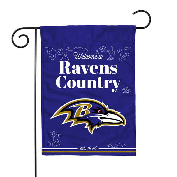 Baltimore Ravens Double Sided Garden Flag