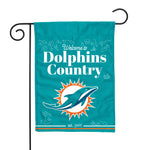 Miami Dolphins Double Sided Garden Flag