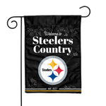 Pittsburgh Steelers Double Sided Garden Flag