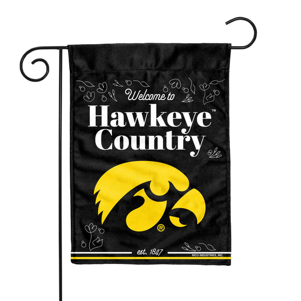 Iowa Hawkeyes Double Sided Garden Flag