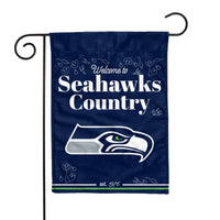 Seattle Seahawks Double Sided Garden Flag