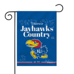 Kansas Jayhawks Double Sided Garden Flag