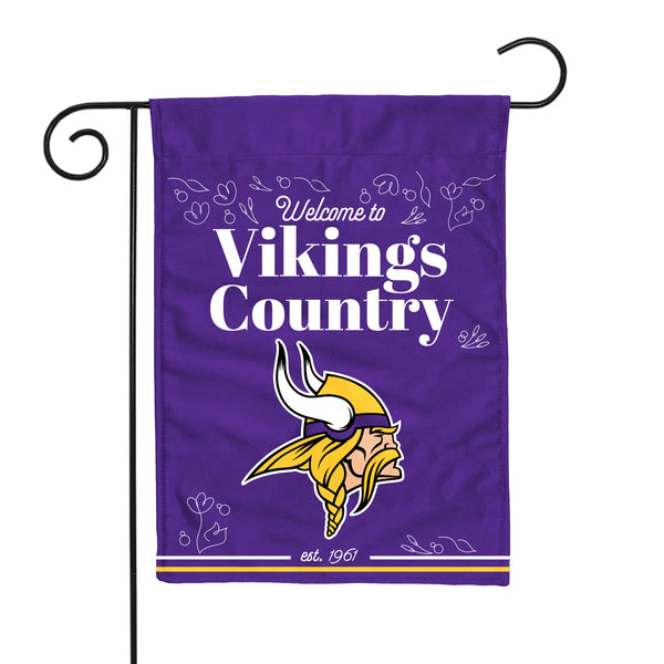 Minnesota Vikings Double Sided Garden Flag