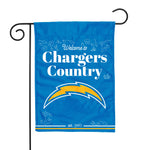 Los Angeles Chargers Double Sided Garden Flag