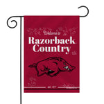 Arkansas Razorbacks Double Sided Garden Flag