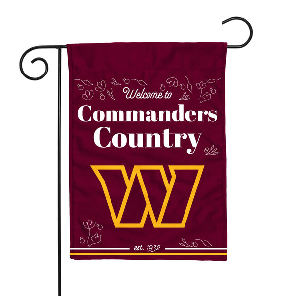 Washington Commanders Double Sided Garden Flag