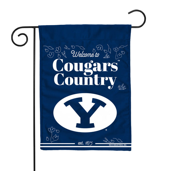 BYU Cougars Double Sided Garden Flag