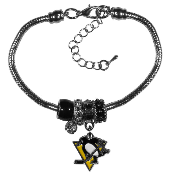 Pittsburgh Penguins® Euro Bead Bracelet