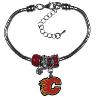 Calgary Flames® Euro Bead Bracelet