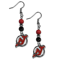New Jersey Devils® Fan Bead Dangle Earrings