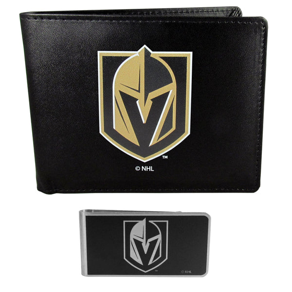 Vegas Golden Knights® Bi-fold Wallet & Black Money Clip