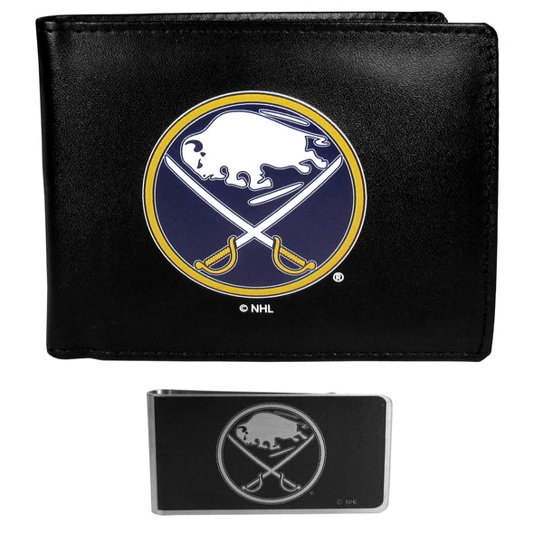 Buffalo Sabres® Bi-fold Wallet & Black Money Clip