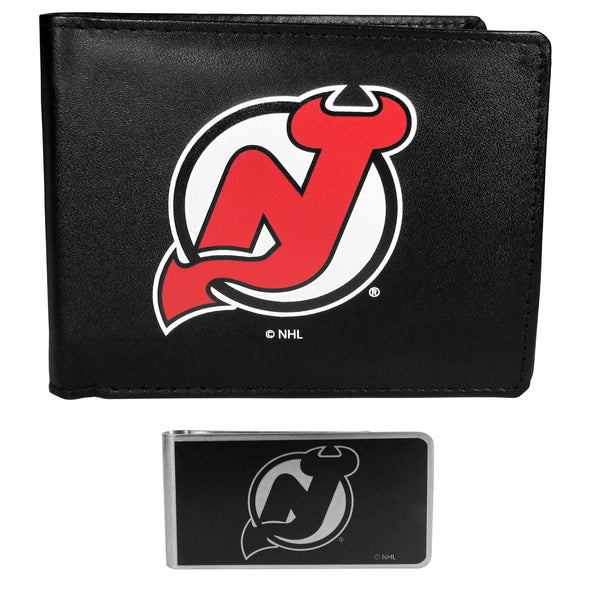 New Jersey Devils® Bi-fold Wallet & Black Money Clip