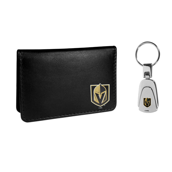 Vegas Golden Knights® Weekend Bi-fold Wallet & Steel Key Chain
