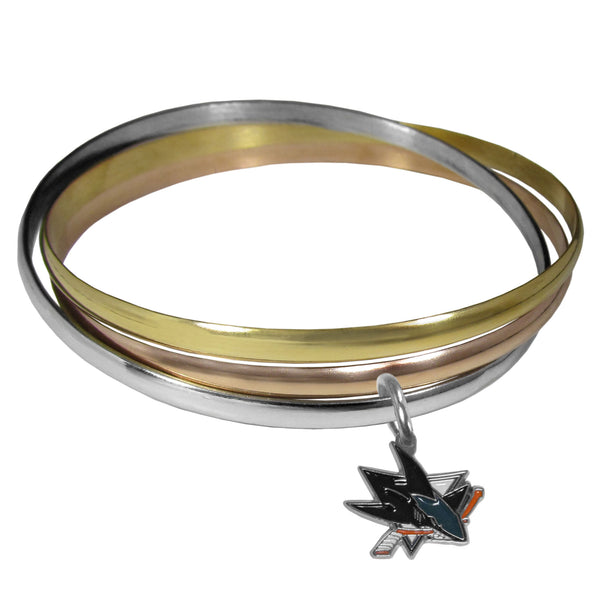 San Jose Sharks® Tri-color Bangle Bracelet