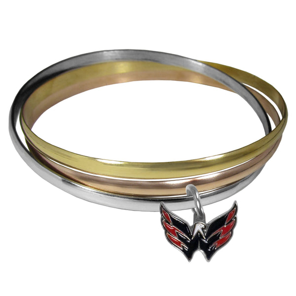 Washington Capitals® Tri-color Bangle Bracelet