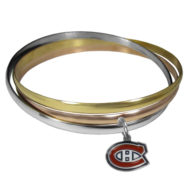 Montreal Canadiens® Tri-color Bangle Bracelet