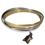 Arizona Coyotes® Tri-color Bangle Bracelet