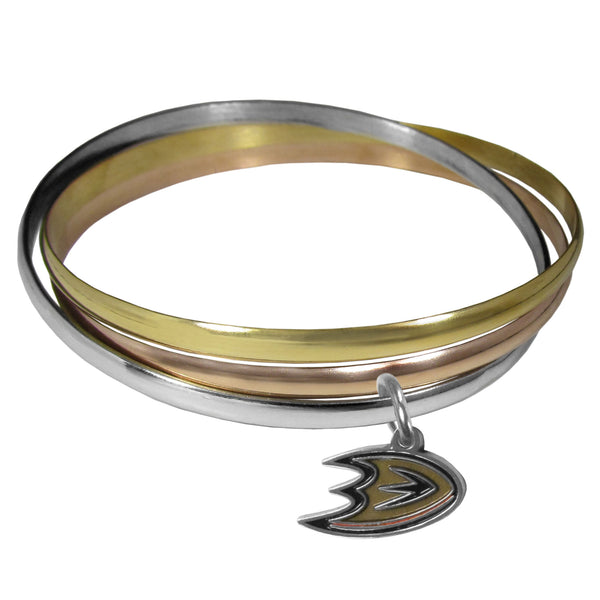 Anaheim Ducks® Tri-color Bangle Bracelet