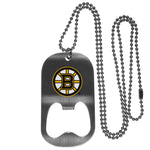 Boston Bruins® Bottle Opener Tag Necklace