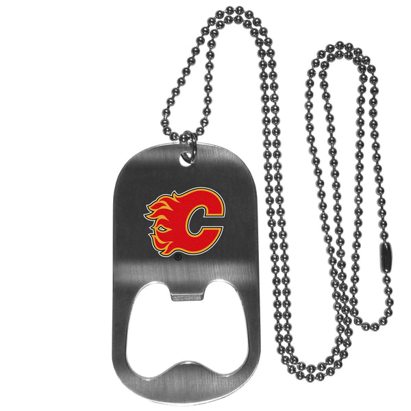 Calgary Flames® Bottle Opener Tag Necklace