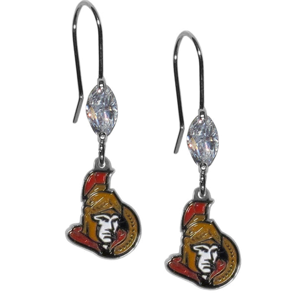 Ottawa Senators® Crystal Dangle Earrings
