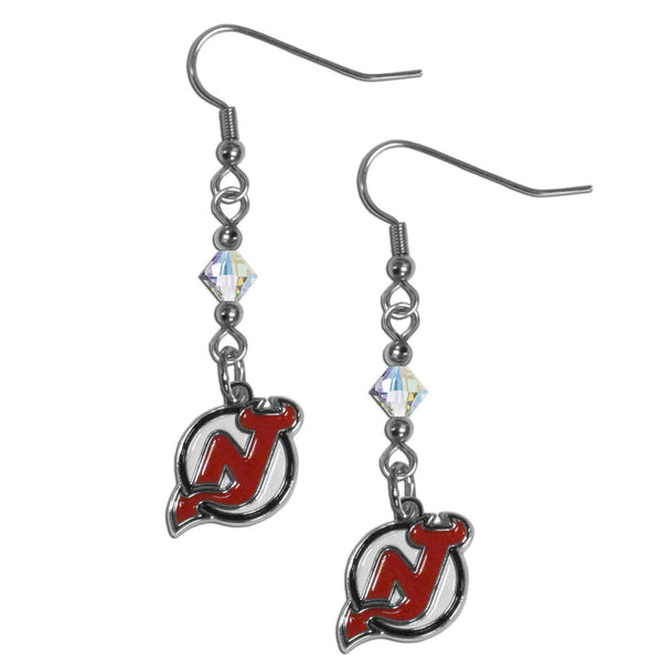 New Jersey Devils® Crystal Dangle Earrings