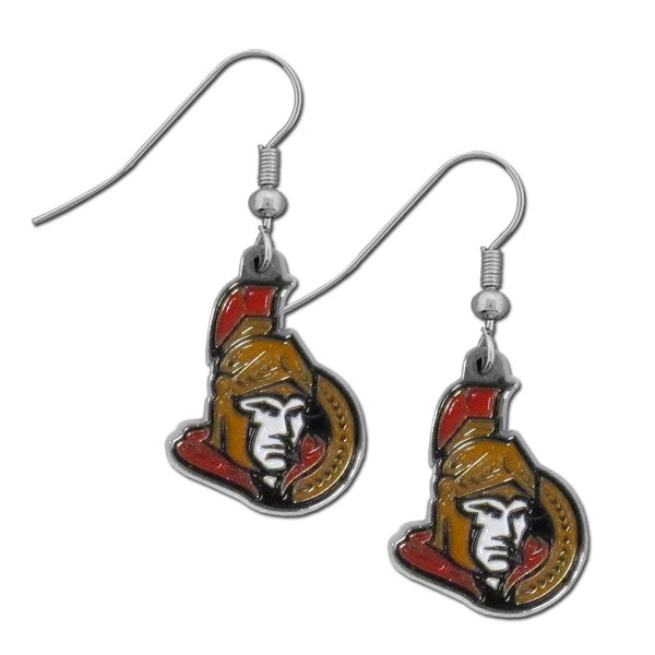 Ottawa Senators® Chrome Dangle Earrings