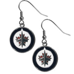 Winnipeg Jets™ Chrome Dangle Earrings