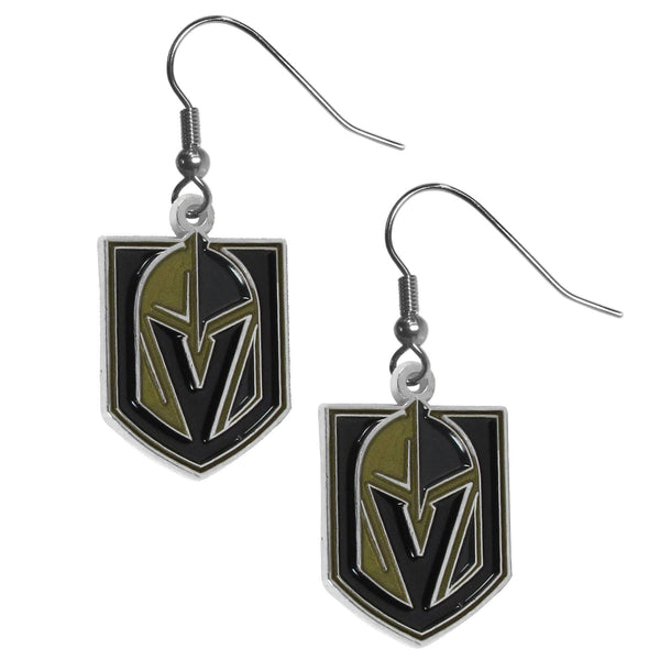 Vegas Golden Knights® Chrome Dangle Earrings