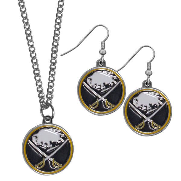 Buffalo Sabres® Dangle Earrings and Chain Necklace Set