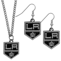 Los Angeles Kings® Dangle Earrings and Chain Necklace Set