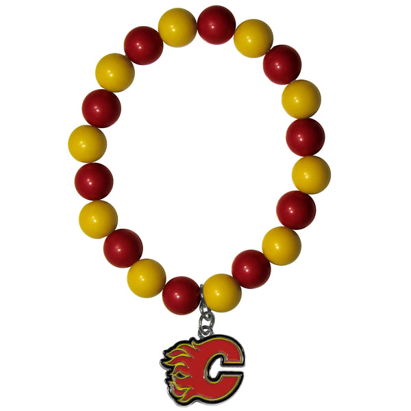 Calgary Flames® Fan Bead Bracelet