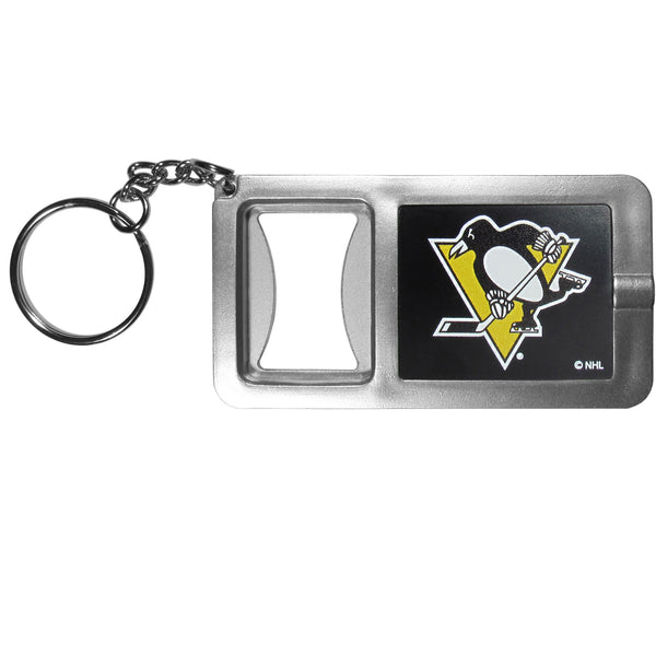 Pittsburgh Penguins® Flashlight Key Chain with Bottle Opener