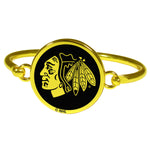 Chicago Blackhawks® Gold Tone Bangle Bracelet
