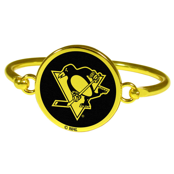 Pittsburgh Penguins® Gold Tone Bangle Bracelet